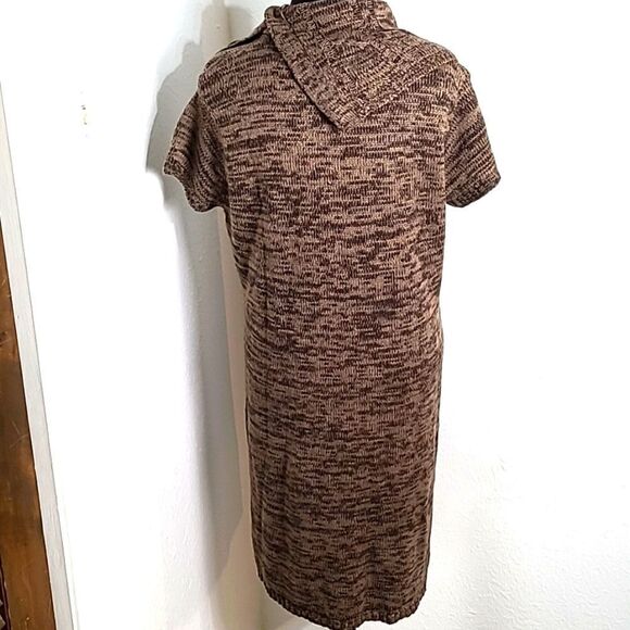 Ellen Parker Short Sleeve Sweater Dress with Cowl Neck, Size XL - Picture 6 of 8